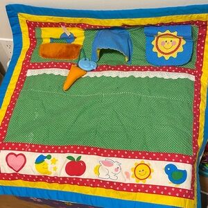 Vintage 1985 Playskool Baby Activity Quilt Fold n Go